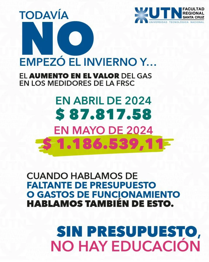 Sebastián Puig, decano de la UTN en Río Gallegos: "Las tarifas desmedidas ya llegaron y todavía no empezó el invierno"